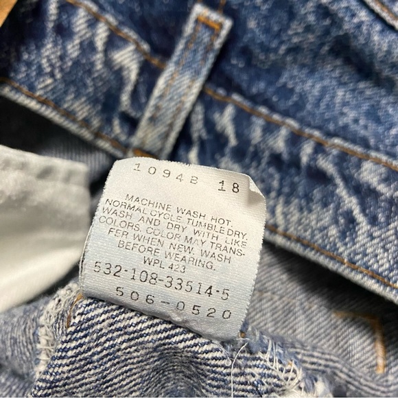 Vintage Levi’s Jeans 506 Acid Washed Jeans Blue Made in USA - Picture 9 of 16